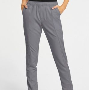 Jaanuu gray slim-fit moto scrub pants NWT